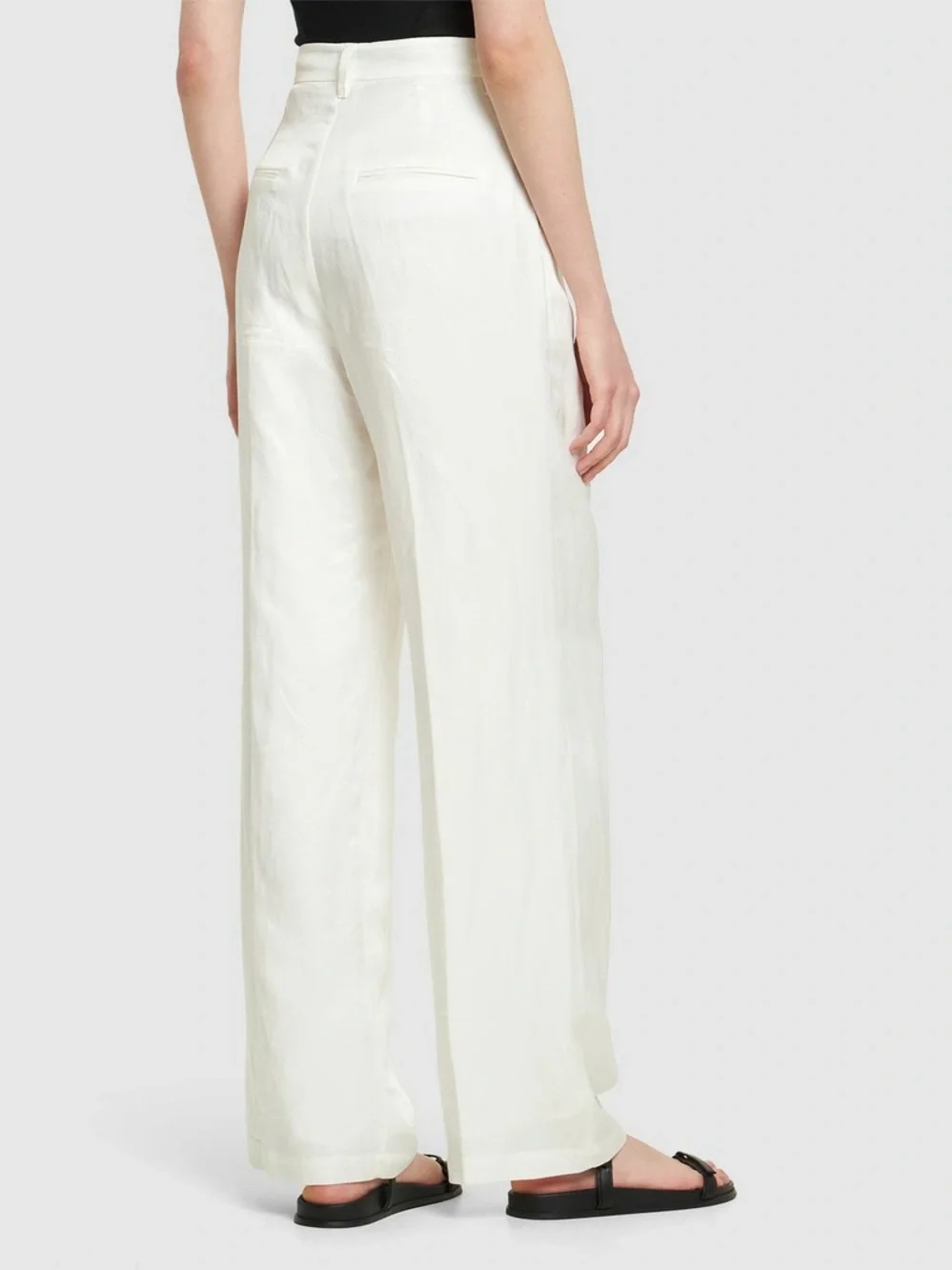 Anine bing Linen Wide-Leg Pants Classy nwt preppy high waisted ruti toteme cos